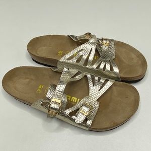 BIRKENSTOCK TATAMI gold leather size 41